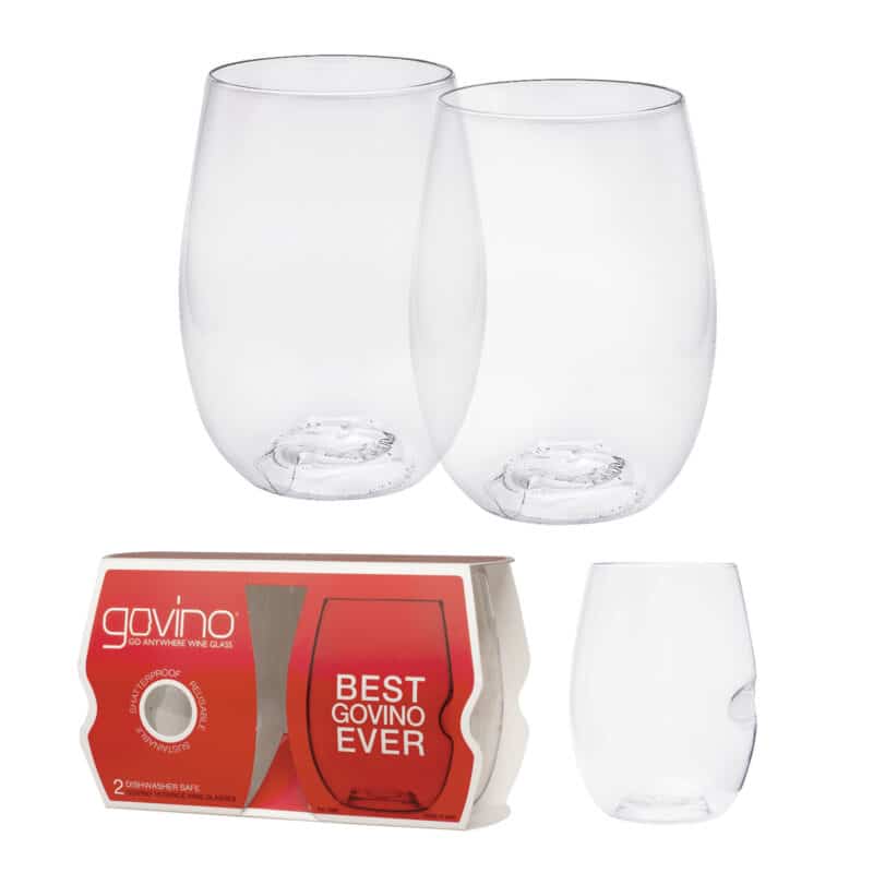 Custom 16 Oz. Dishwasher Safe Govino® Wine Glass 2 Pack - 1