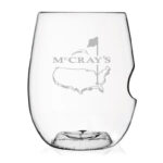 Custom 12 oz White Govino Plastic Stemless Wine Glass Taster - 1