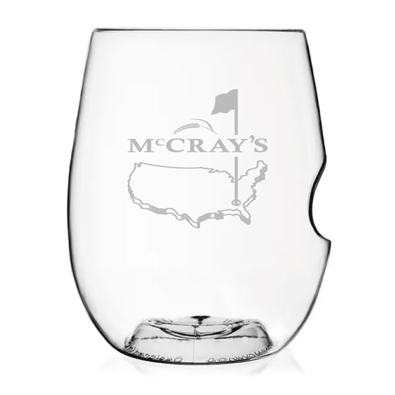 Custom 12 oz White Govino Plastic Stemless Wine Glass Taster - 1