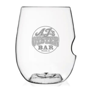 Custom 12 oz White Govino Plastic Stemless Wine Glass Taster